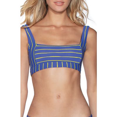 Maaji Maris Tabby Reversible Bralette Bikini Top, Blue