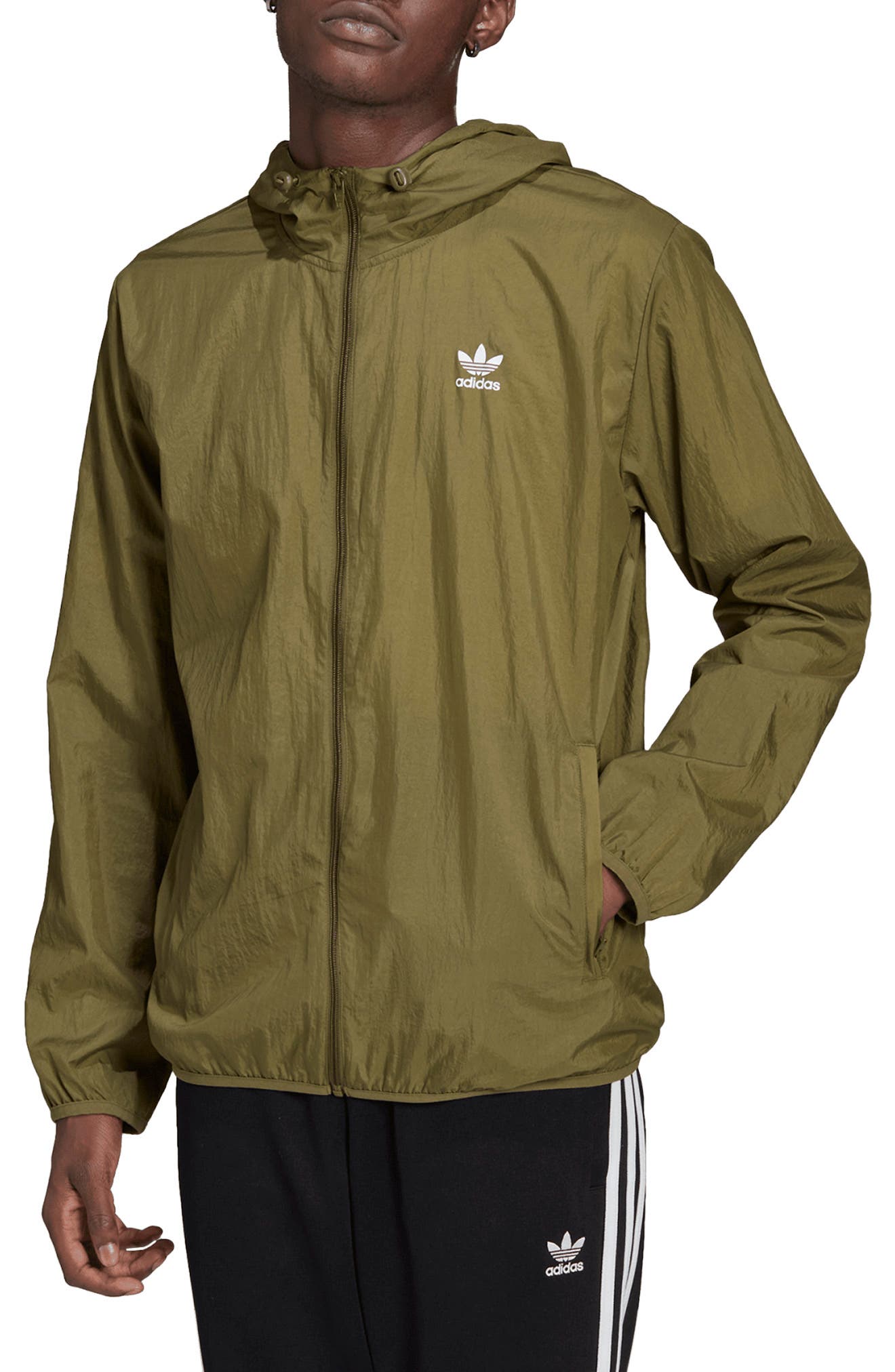 adidas blackbird windbreaker olive