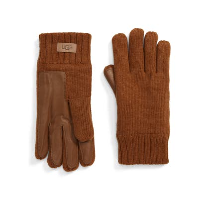 UGG Knit Tech Gloves, Brown