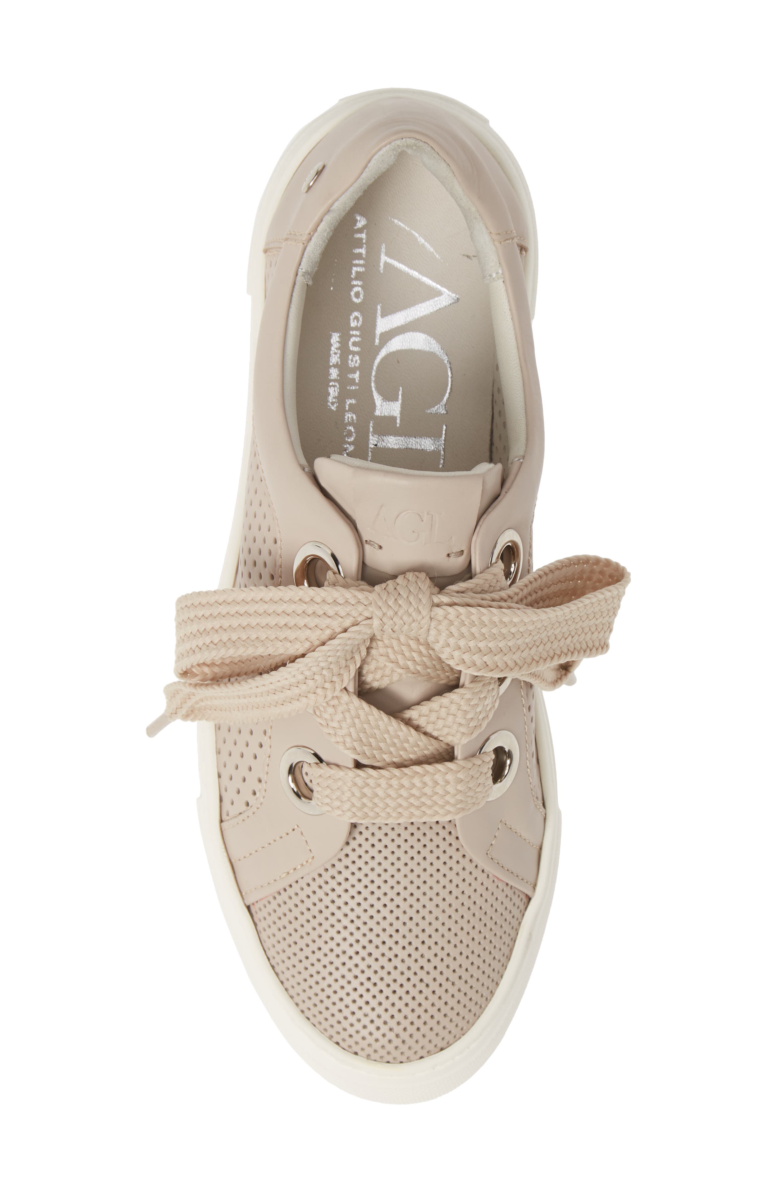 agl perforated platform sneaker