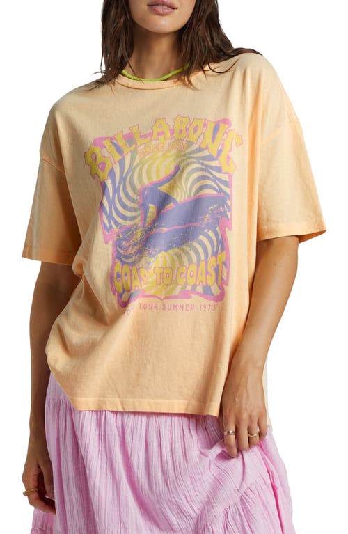 Since '73 Cotton Graphic T-Shirt in Peach Whip