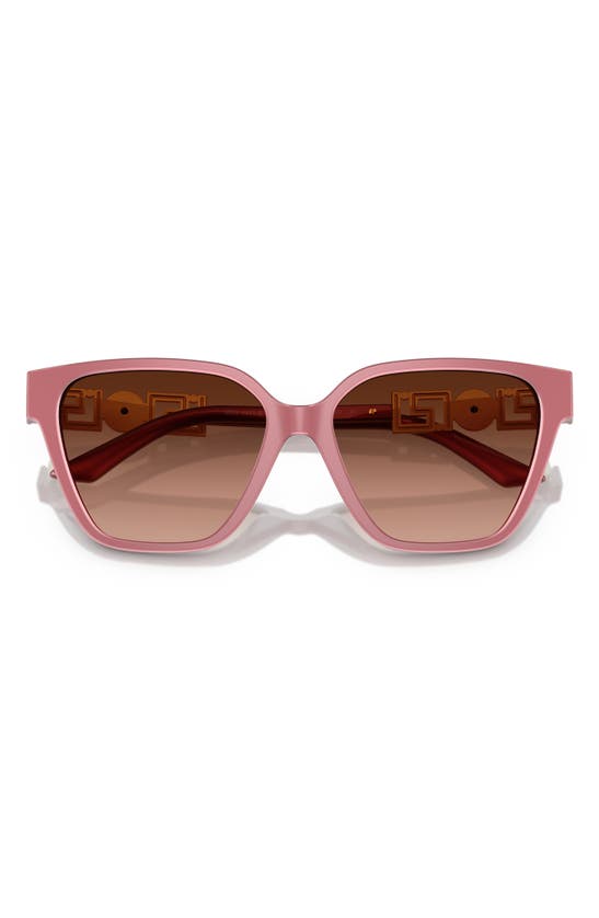 Shop Versace 56mm Gradient Butterfly Sunglasses In Ruby
