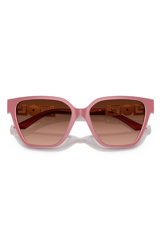 Versace 56mm Gradient Butterfly Sunglasses In Ruby