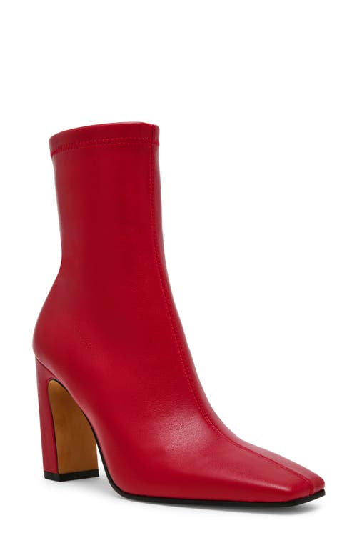 Shop Steve Madden Vinka Bootie In Dark Red