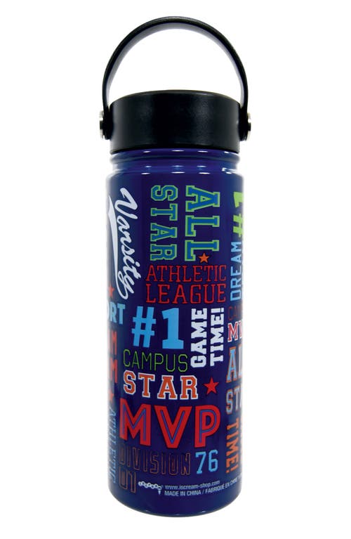 Iscream MVP Graphic 18-Ounce Vacuum Insulated Bottle in Blue at Nordstrom