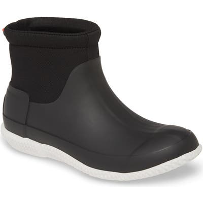 Hunter Original Mesh Short Boot, Black