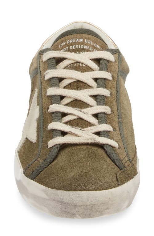 Shop Golden Goose Super-star Low Top Sneaker In Green