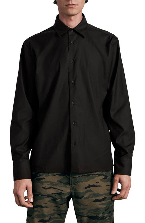 rag & bone Dalton Relaxed Fit Button-Up Shirt in Black