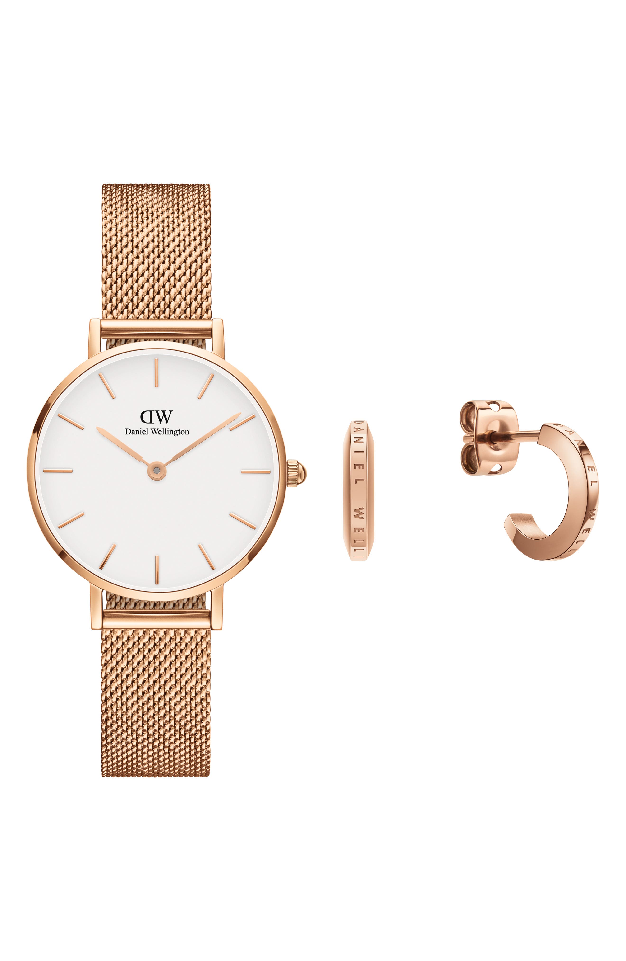 daniel wellington mesh strap watch