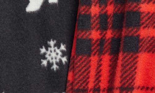 Calvin Klein Kids' 2-pack Sleep Pants In Red Wkend Pld/blk Polar Bear