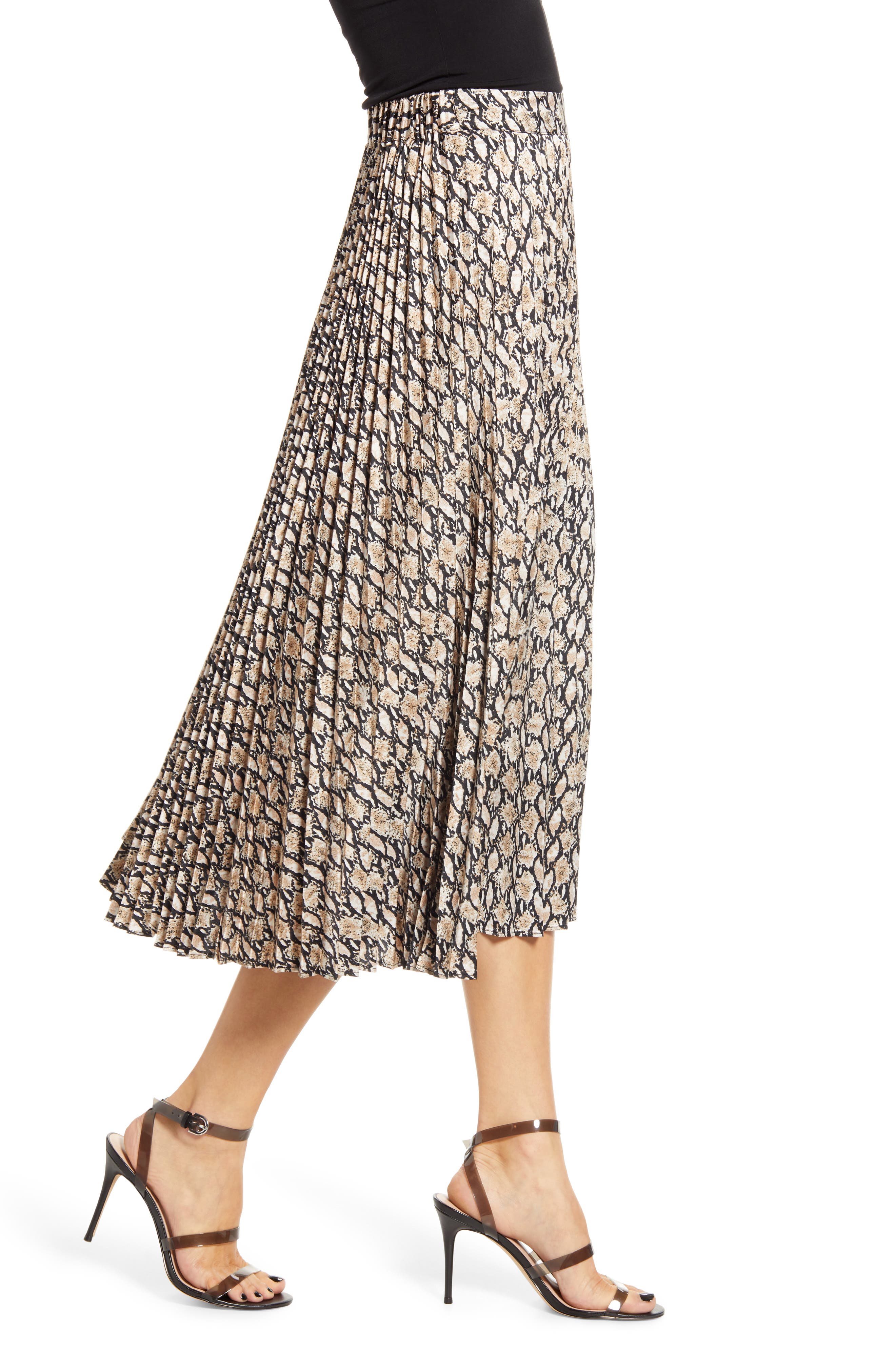 all in favor snake print skirt