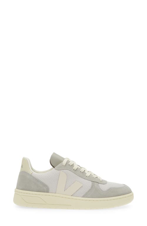 Veja V-10 Alveomesh Sneaker In Light-grey Pierre