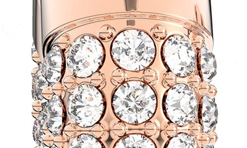 Swarovski Dextera Hoop Earrings In Rose Gold