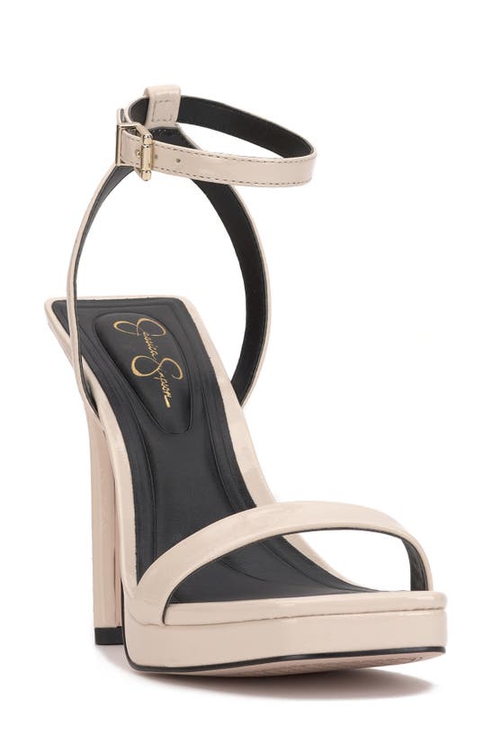 Jessica Simpson Adonia Ankle Strap Platform Sandal In Chalk