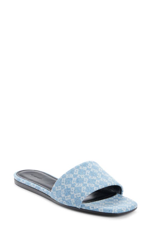 Shop Givenchy 4g Flat Slide Sandal In Medium Blue