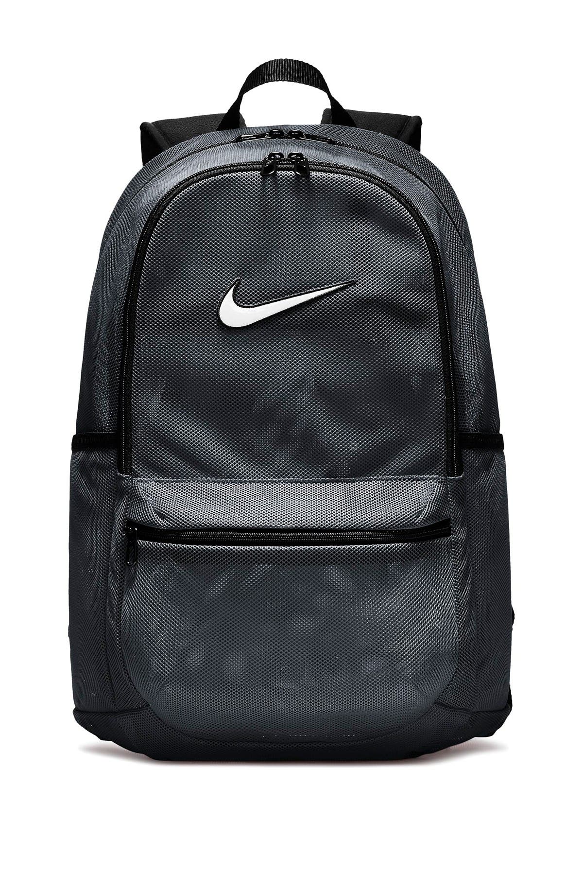 black nike mesh backpack