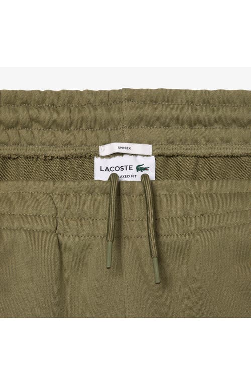 Lacoste Relaxed Fit Cotton Sweatpants In Khaki