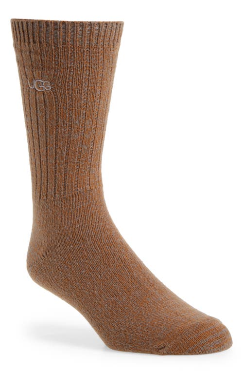 UGG(r) Trey Rib Crew Socks in Chestnut at Nordstrom