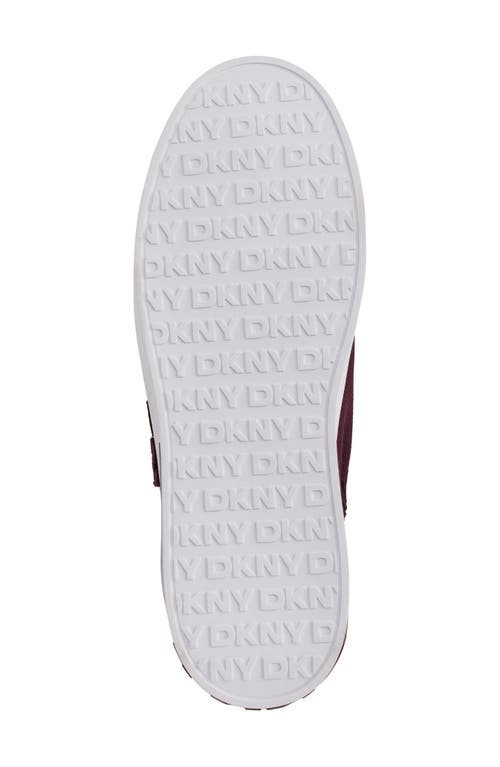 Shop Dkny Mallory Knit Sneaker In Wine