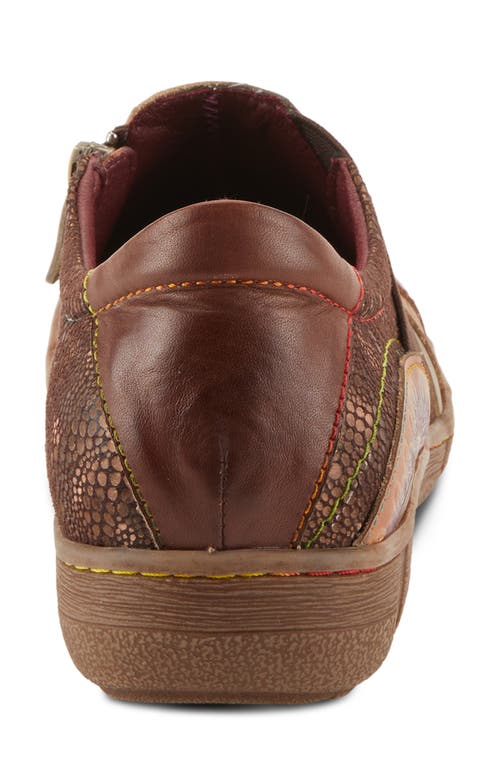 L'artiste By Spring Step Lata Flat In Brown Multi