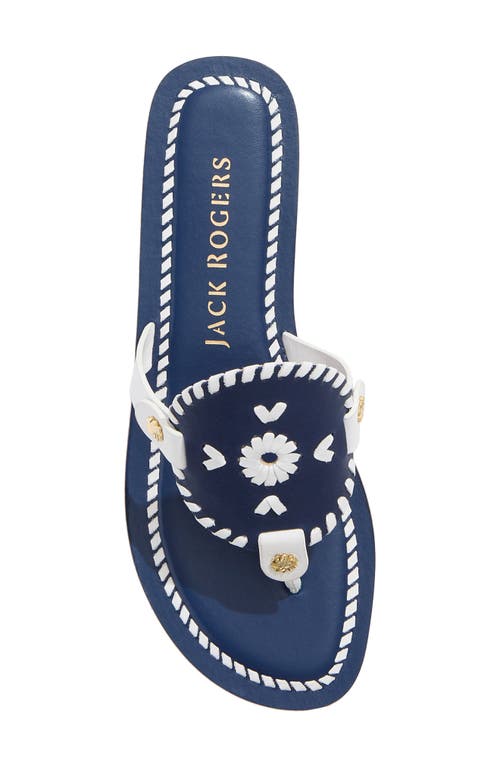 Shop Jack Rogers Collins Sandal In Midnight/white