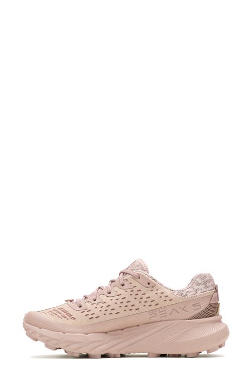 Merrell Agility Peak 5 Running Shoe In Adobe Rose