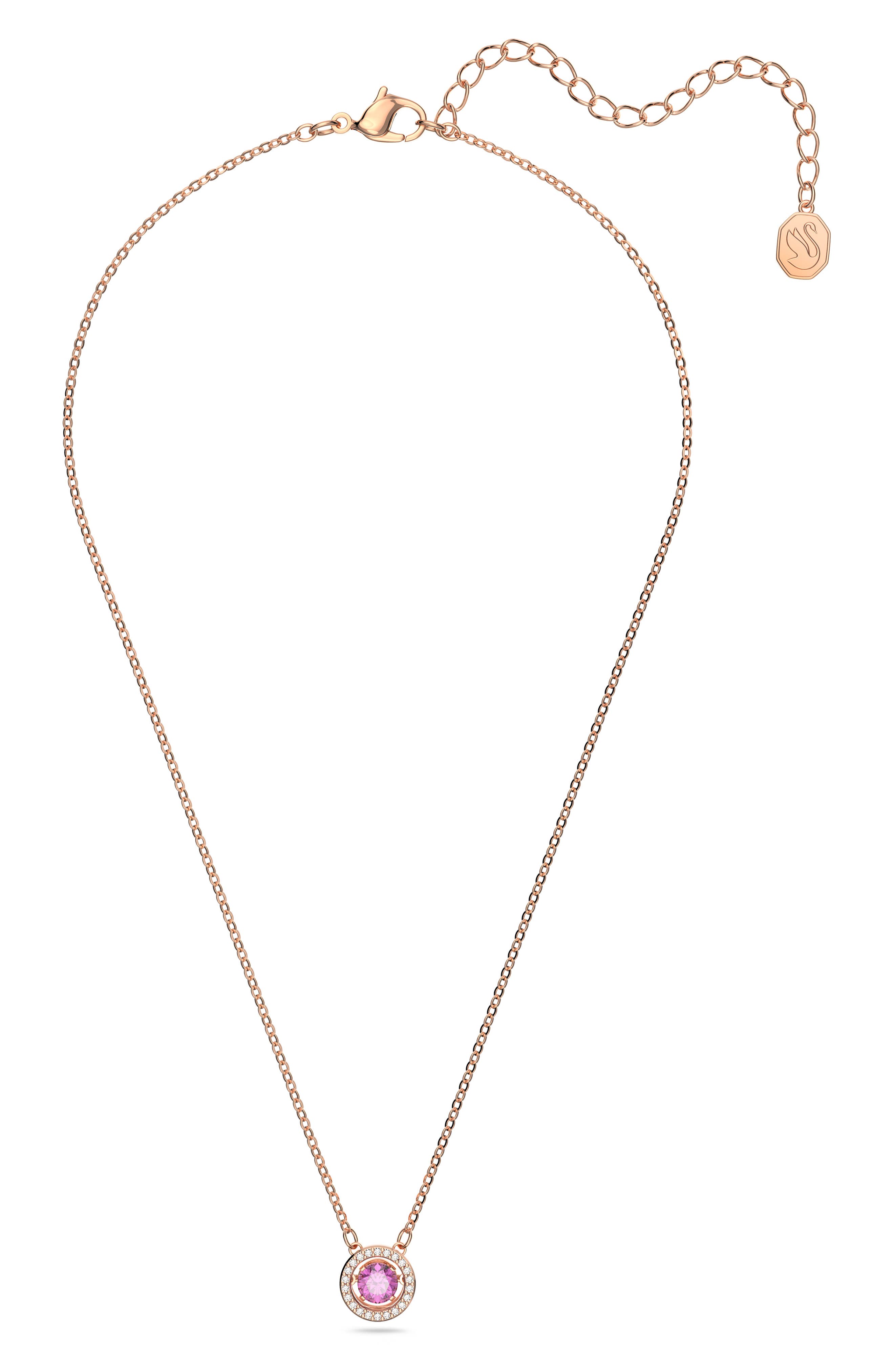 Swarovski Rose Gold-tone Crystal Halo 