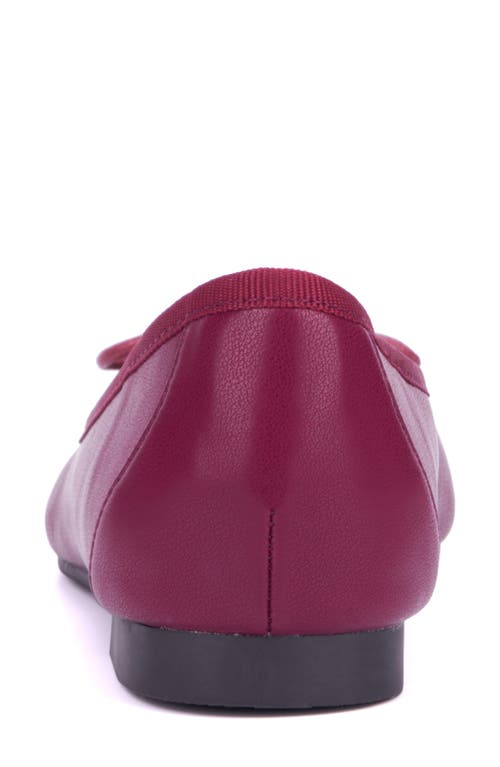 New York And Company Paulina Ballet Flat In Burgundy