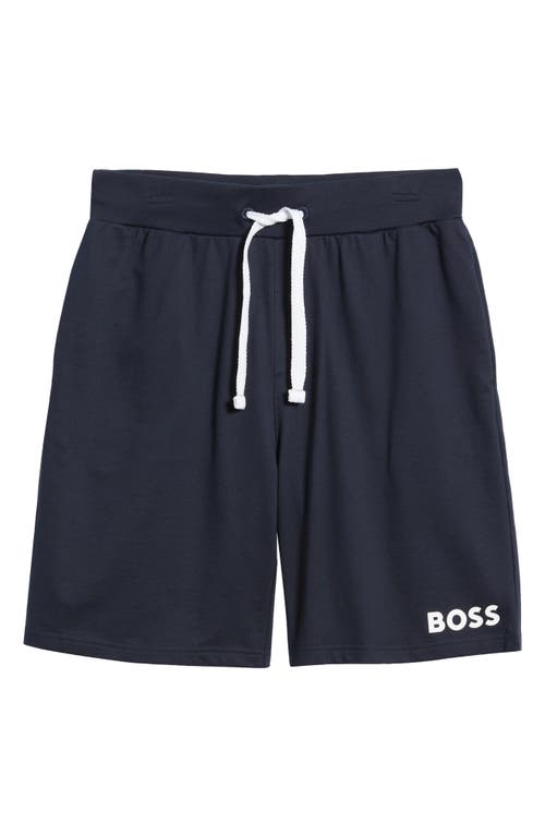 Hugo Boss Ease Pajama Shorts In Navy