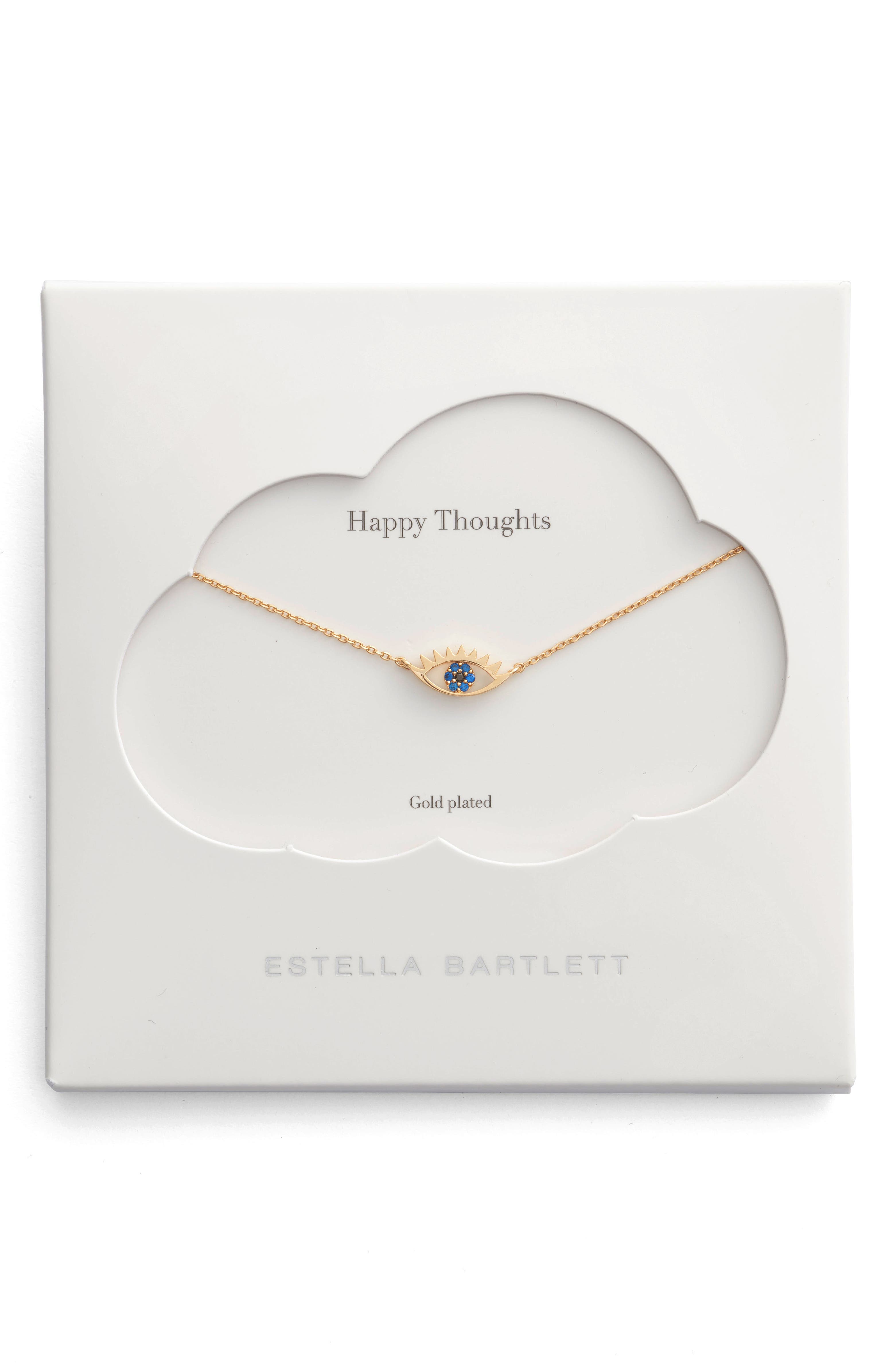 Estella Bartlett Happy Thoughts Eye Pendant Necklace | Nordstrom