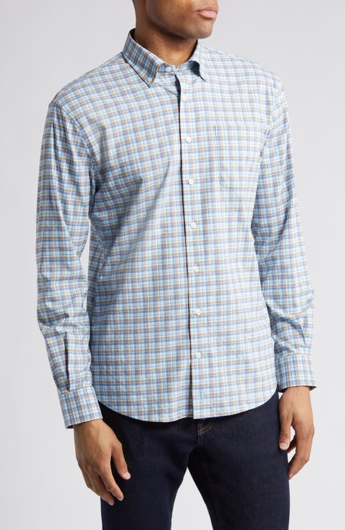 johnnie-O Mordecai Plaid Performance Button-Down Shirt Haze at Nordstrom,