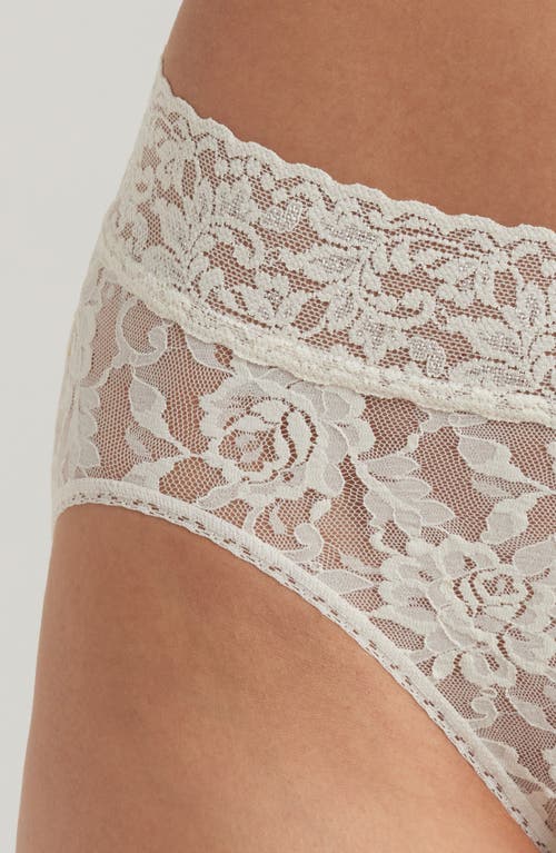 Shop Hanky Panky Signature Lace French Briefs In Ivory