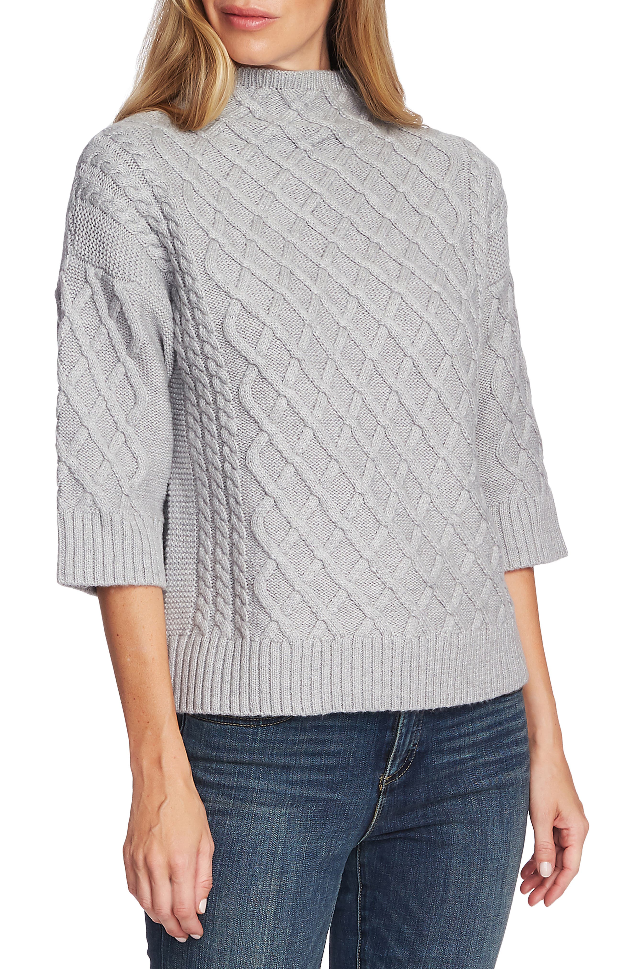 vince camuto cable knit sweater