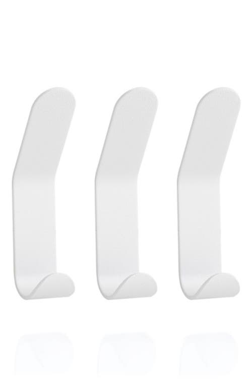 Shop Zone Denmark A-collection Set Of 3 Double Wall Hooks In White