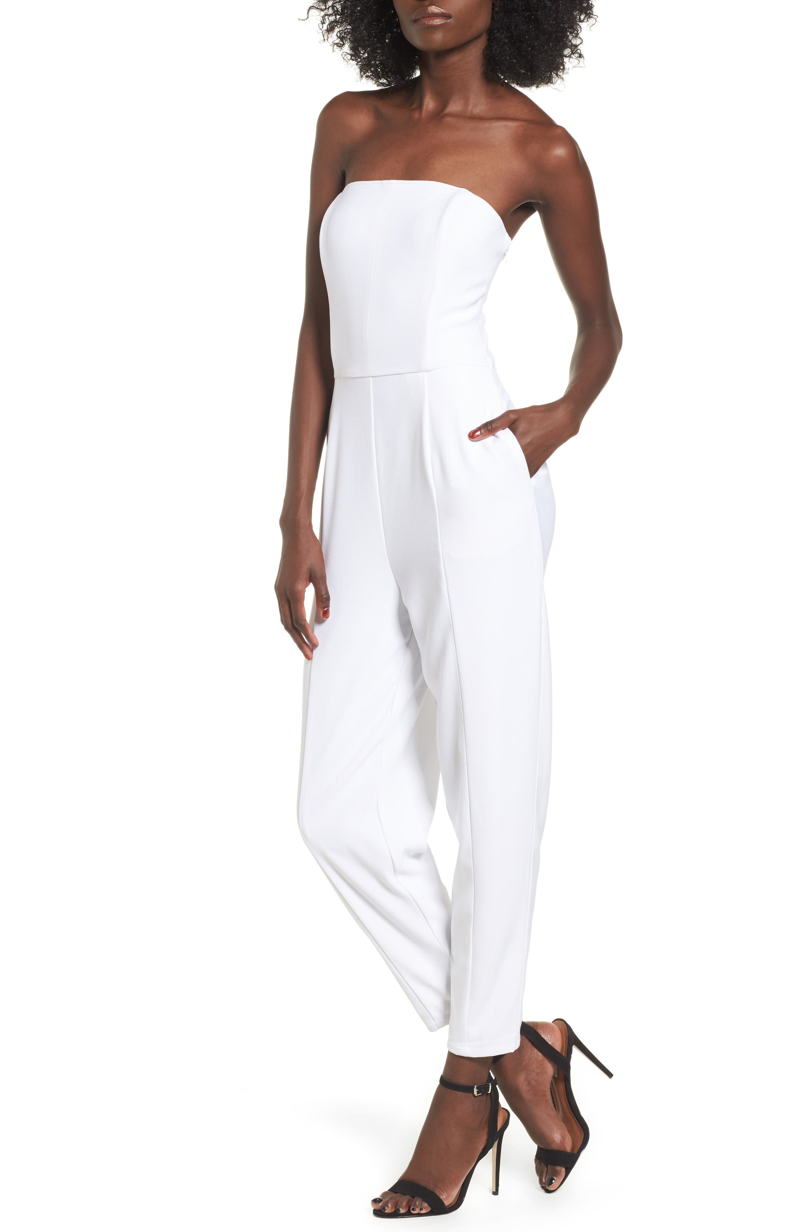 leith white jumpsuit
