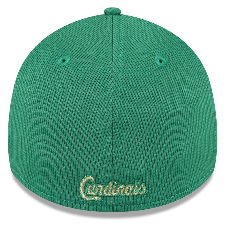 Shop New Era White/green St. Louis Cardinals 2024 St. Patrick's Day 39thirty Flex Fit Hat