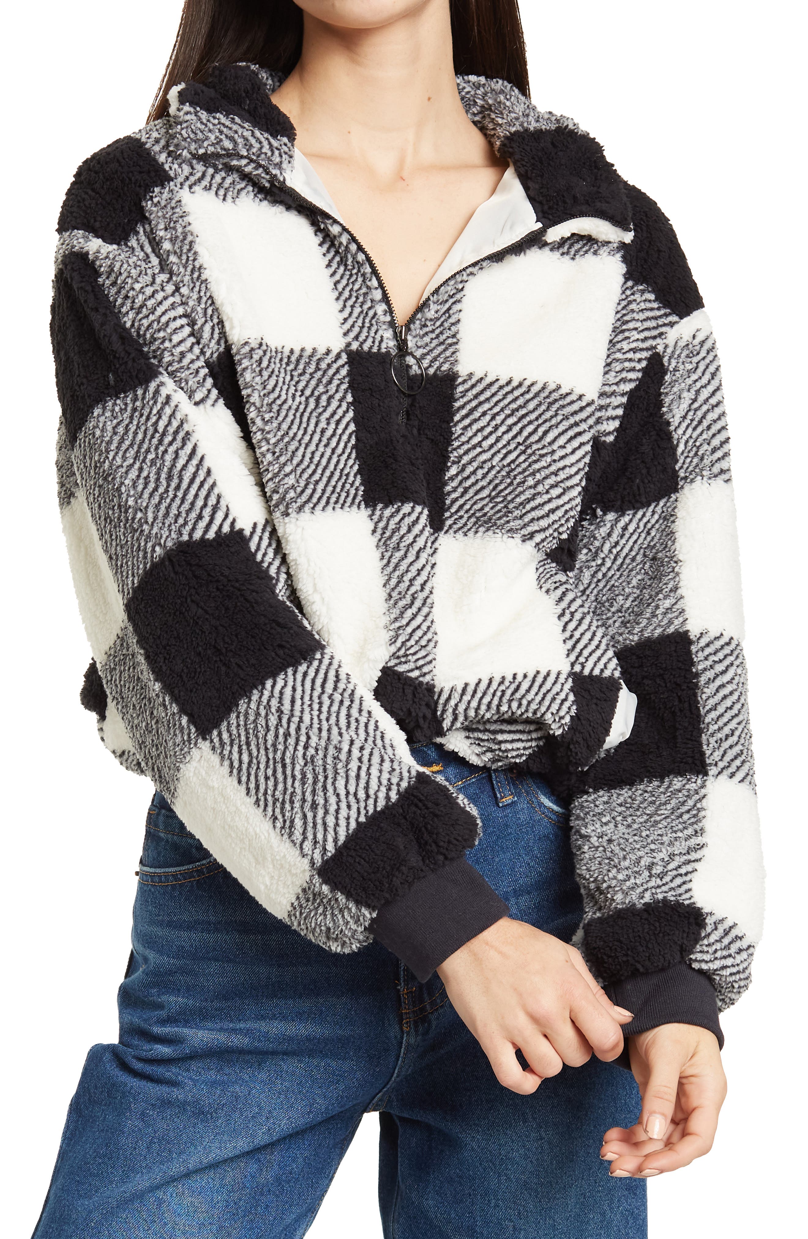 nordstrom rack fuzzy jacket