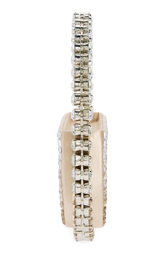 Shop L'alingi Eternity Crystal Embellished Clutch In Gold/silver