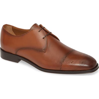 Boss Newport Medallion Toe Derby, Brown