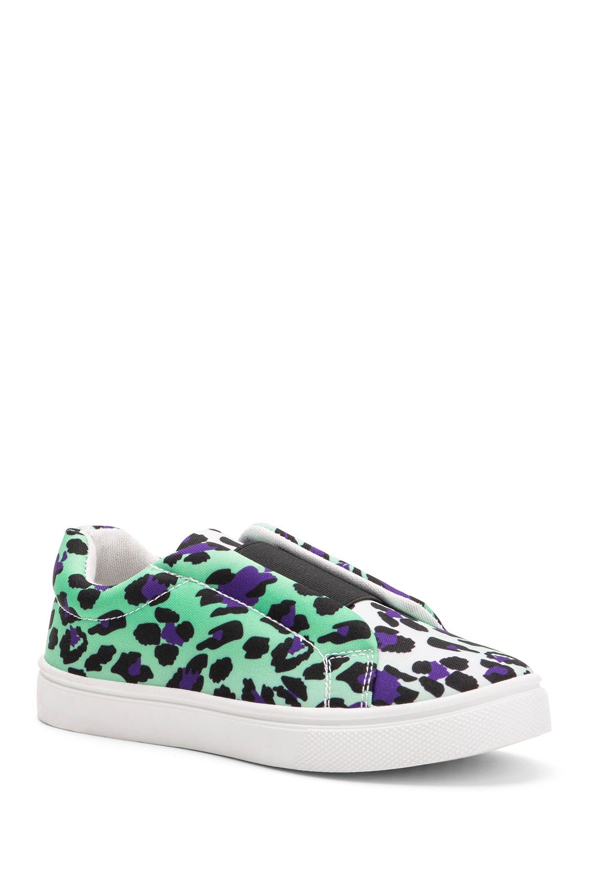 Olivia Miller Kids' Leopard Print Slip-on Sneaker In Multi Print