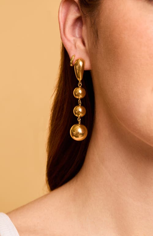 Shop Petit Moments Ball Drop Statement Earrings In Gold