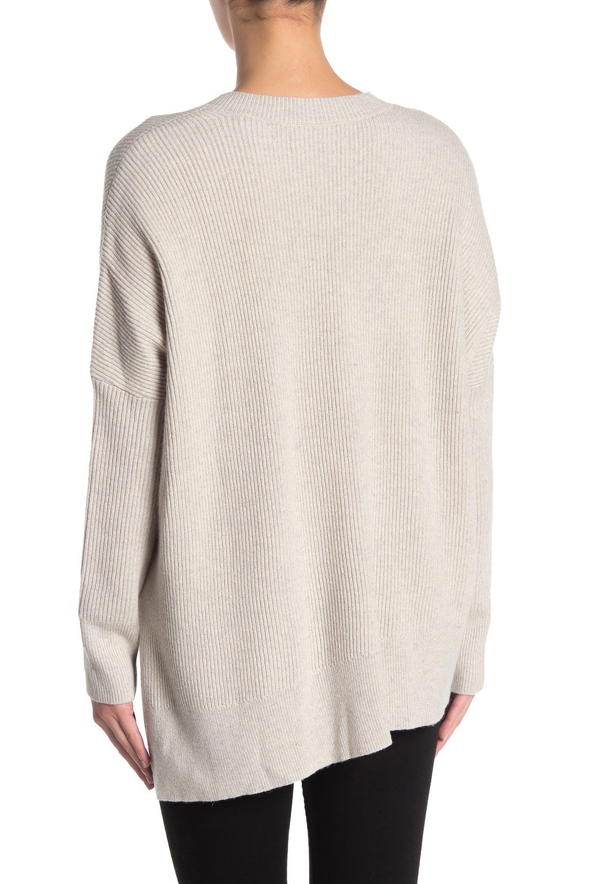 white tunic sweater