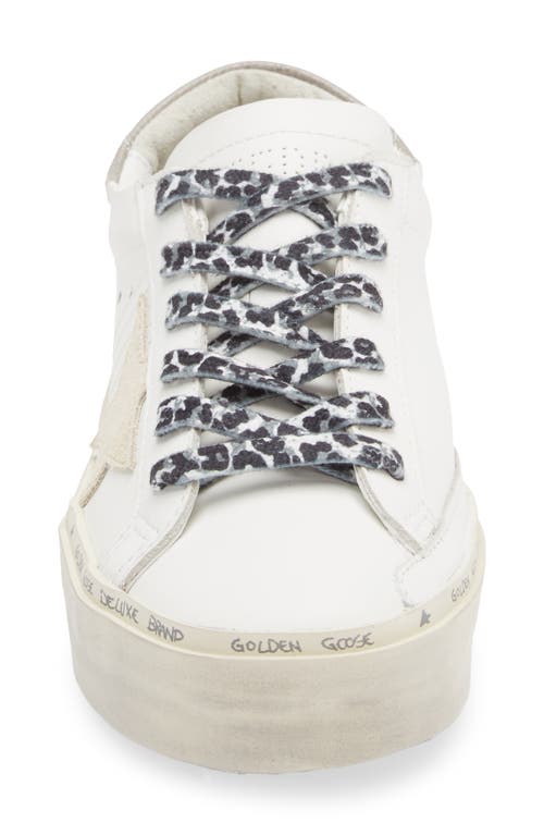 Golden Goose Hi Star Platform Sneaker In White/grey