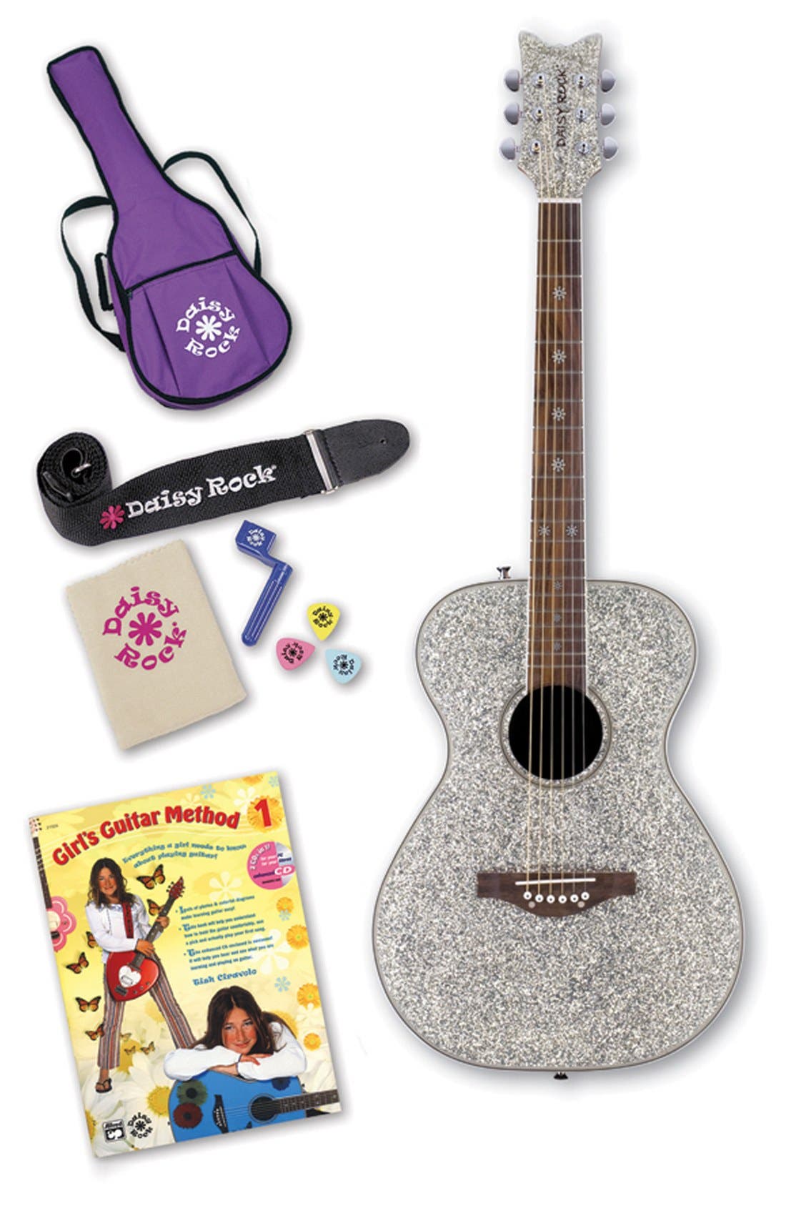 Daisy Rock 'Pixie' Acoustic Guitar Starter Kit Nordstrom