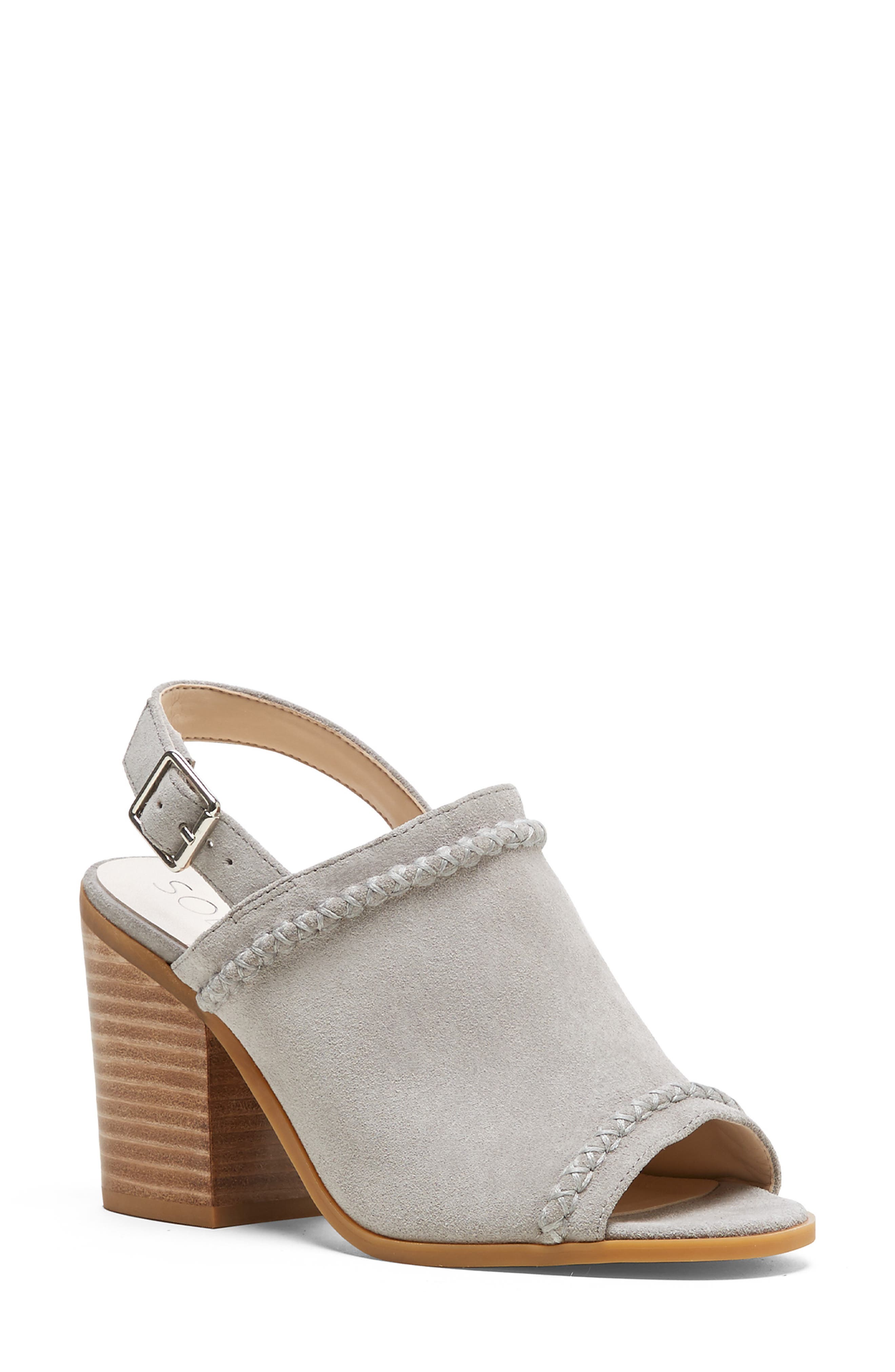 Sole Society Ceana Slingback Sandal- Grey