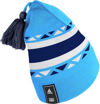 Adidas Men's Royal Toronto Maple Leafs Reverse Retro 2.0 Pom Cuffed Knit  Hat