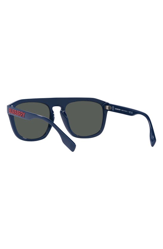 Shop Burberry 57mm Square Sunglasses In Blue