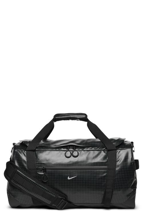 Hike Water Resistant Duffle Bag in Black/Light Smoke Grey