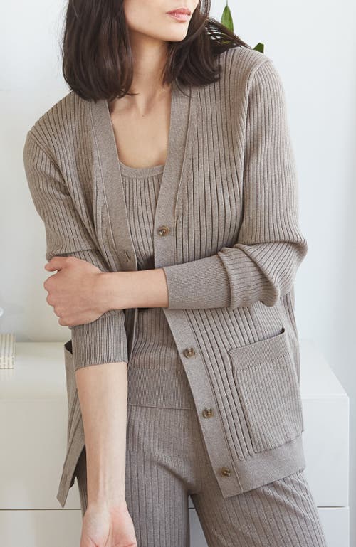 Oyun Oxford Cardigan In Sable