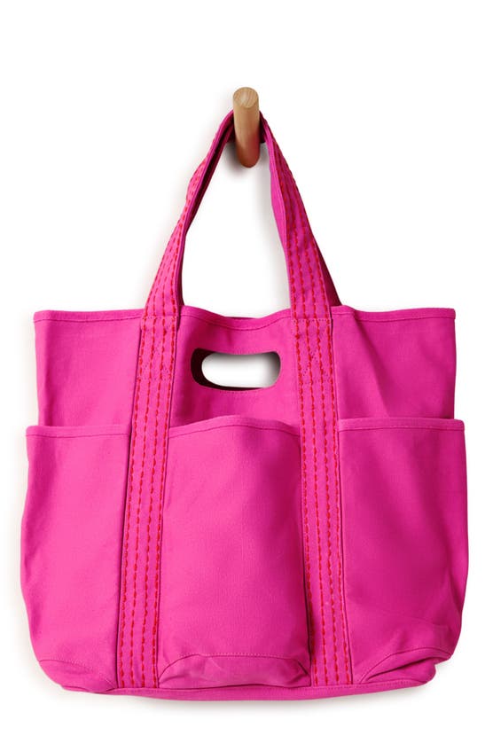 Free People Caravan Cotton Canvas Tote In Cotton Candy